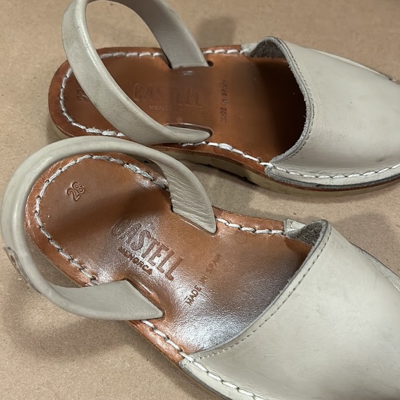 CASTELL Handmade MIBO Menorca TAUPE KIDS AVARCAS size EU 28 US 11 - Picture 10 of 12